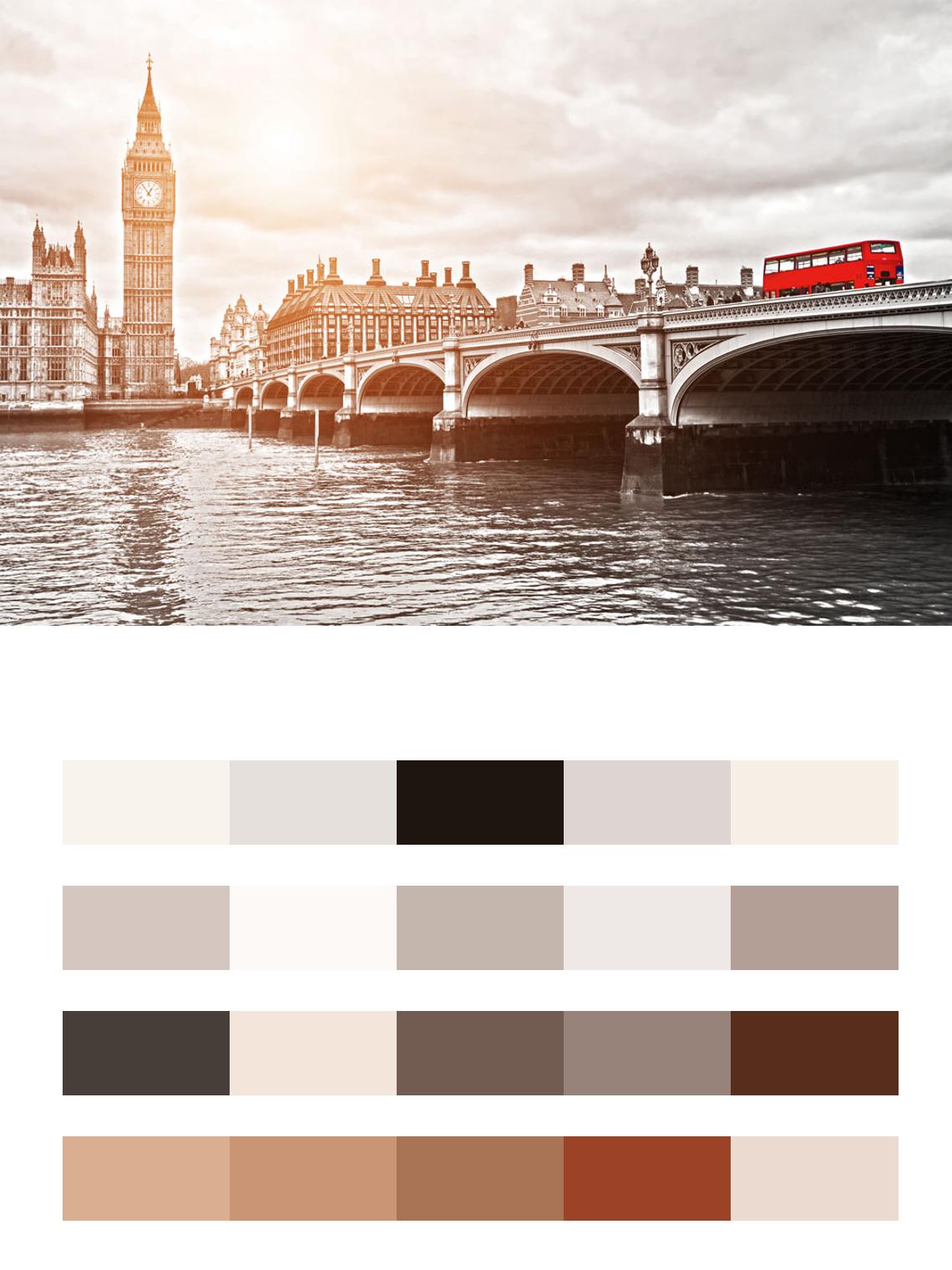 Светлые краски Лондона цвета